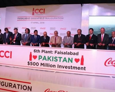 CCI Pakistan inaugurates US$ 45 million Greenfield bottling plant in Faisalabad