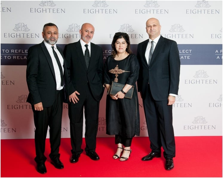 Eighteen Hosts Its International Launch in London, at the Dorchester