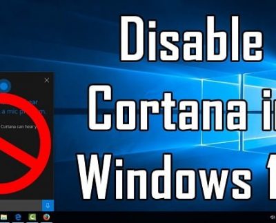 How to disable Cortana