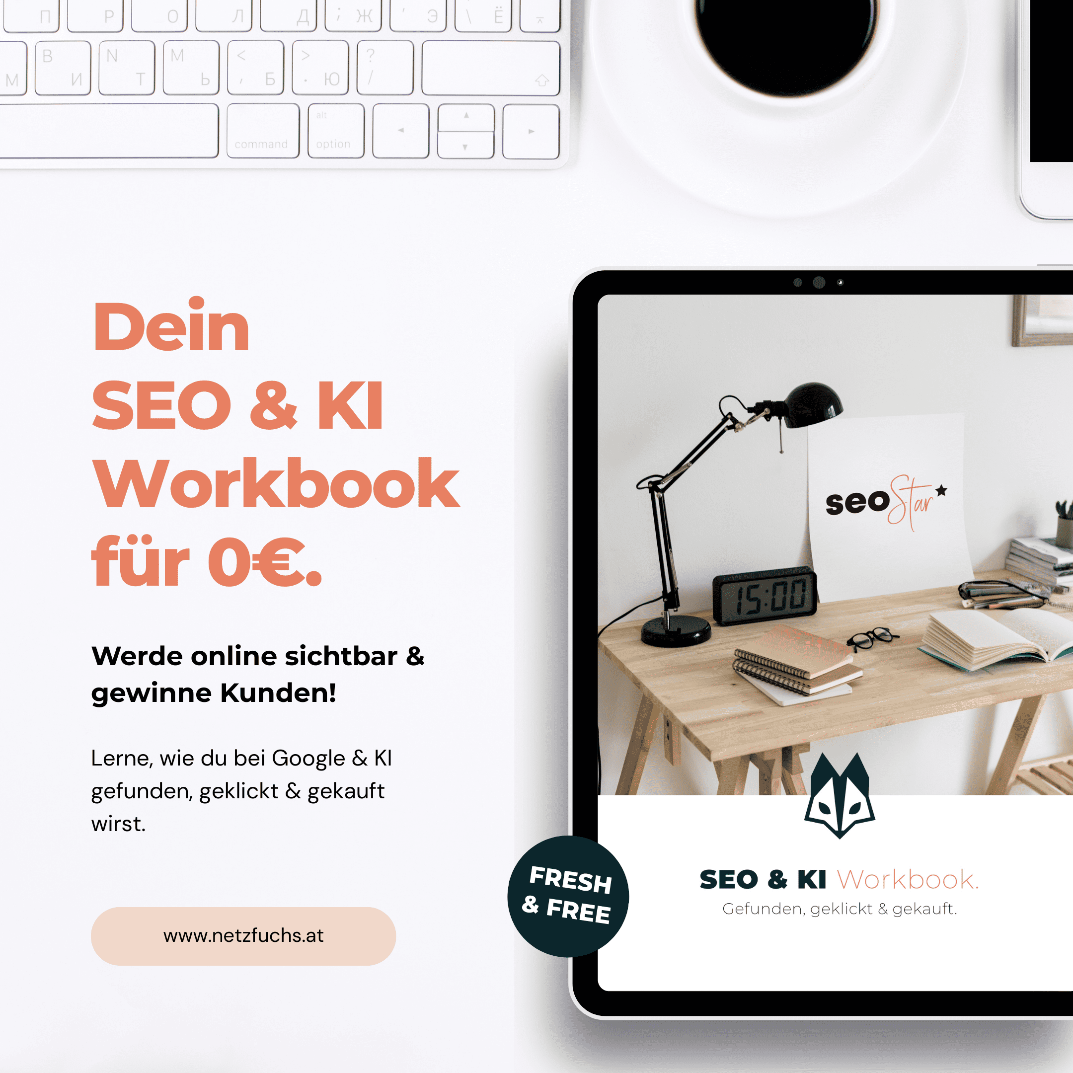 SEO KI Workbook Titelbild SEO KI Workbook Titelbild
