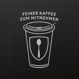 Strichzeichnung Hammerstein & Maier Kaffe zum mitnehmen