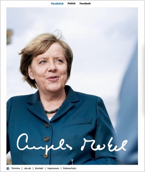Angela Merkel Einseiter