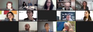 Picture of participants in online meeting held as part of the Neurodiversity at Work project