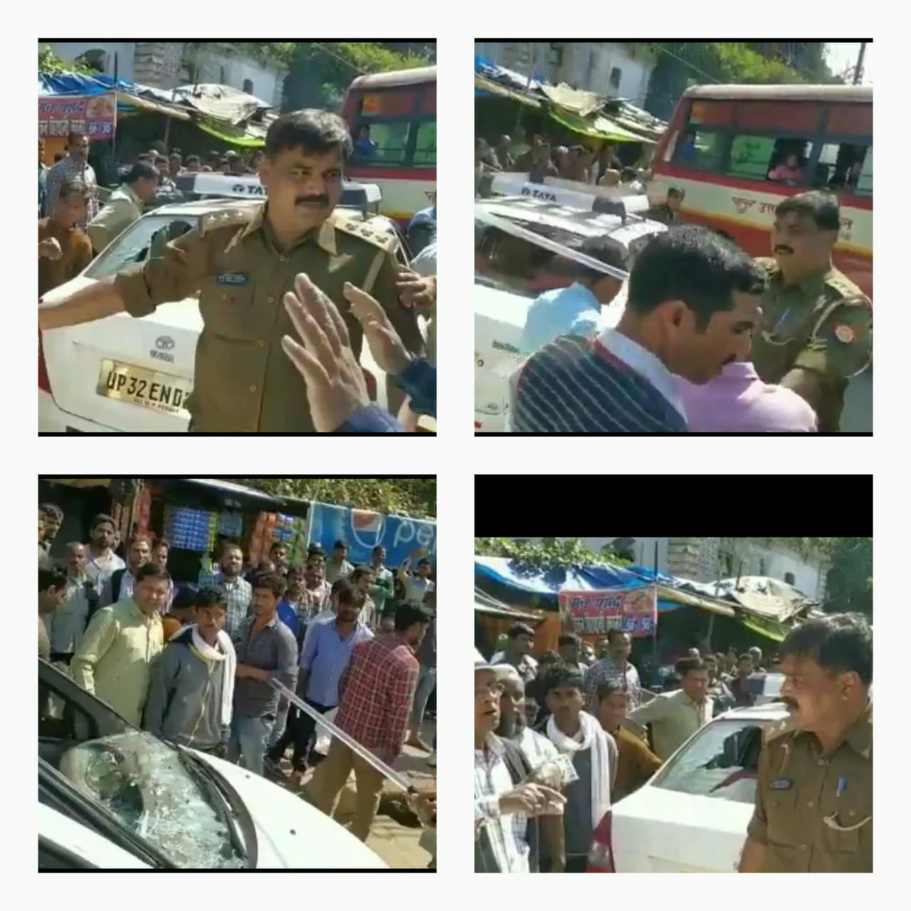 बहराइच शहर कोतवाल की दबंगई: रोडवेज पर निर्दोषों की गाड़ियों के शीशे तोड़े व बरसाई लाठियां | New India Times