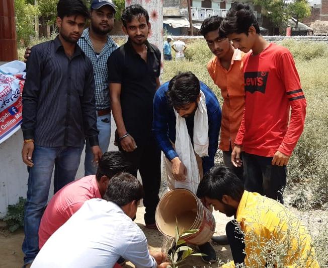 विश्व पर्यावरण दिवस पर जिले में कई जगह पर किया गया वृक्षारोपण, हिंदू युवा वाहिनी फतेहपुर के कार्यकर्ताओं ने किया वृक्षारोपण | New India Times