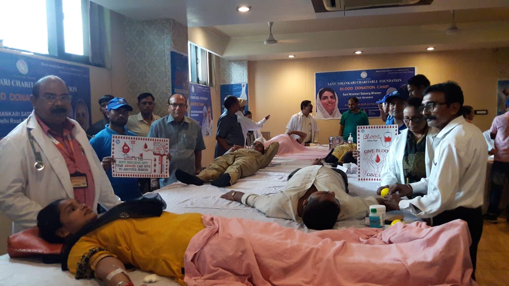 संत निरंकारी चेरिटेबल फाउंडेशन ब्रांच मुरादाबाद के तत्वधान में सत्संग भवन में रक्तदान शिविर का हुआ आयोजन | New India Times
