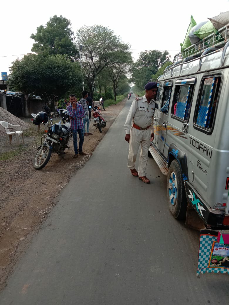 पुलिस थाना अाम्बुआ में चलाया गया वाहन चेकिंग अभियान | New India Times