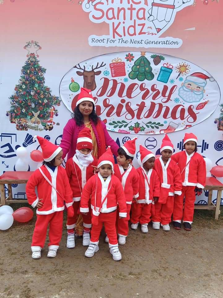 सेंटा किड्स प्ले स्कूल में क्रिसमस डे बड़े ही हर्षोल्लास के साथ बनाया गया | New India Times