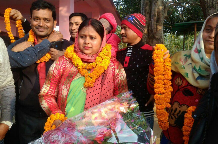 कहलगांव नगर पंचायत के वार्ड नंबर 14 से सोनम कुमारी की हुई निर्विरोध जीत | New India Times