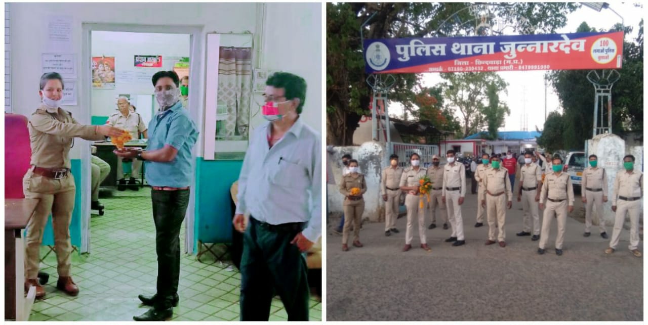 जुन्नारदेव नगर मंडल भाजपा ने किया पत्रकारों व पुलिस का सम्मान | New India Times