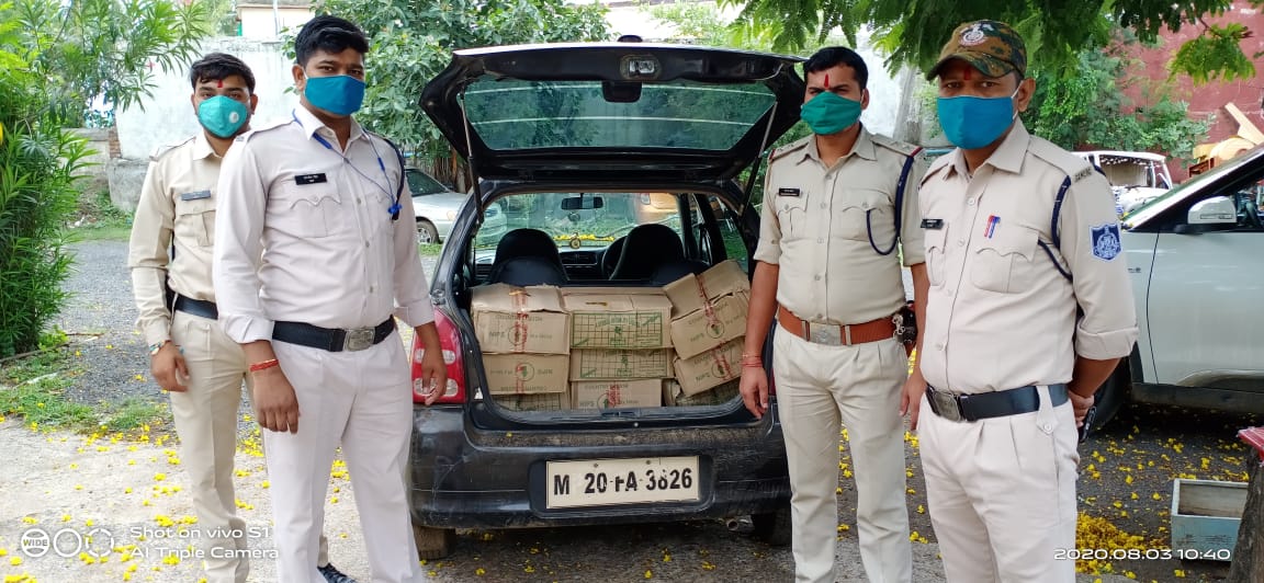 देवरी थाना पुलिस ने अल्टो कार से किया 9 पेटी अवैध शराब जब्त | New India Times