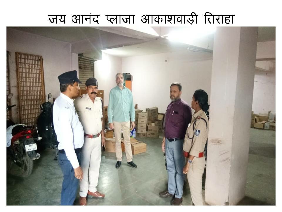 यातायात पुलिस ग्वालियर द्वारा शहर के विभिन्न क्षेत्रों में स्थित शॉपिंग कॉमप्लेक्स शोरूम की बेसमेंट पार्किंग को किया गया चेक | New India Times