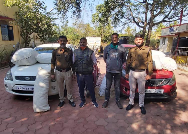 पिपलानी पुलिस ने गाँजा तस्कर गिरोह का भंडाफोड़ करते हुए 6 आरोपियों को गिरफ्तार कर 1 क्विंटल 75 किलो गाँजा, दो कार, एक स्कूटी समेत करीब 35 लाख रुपये का मशरूका किया बरामद | New India Times