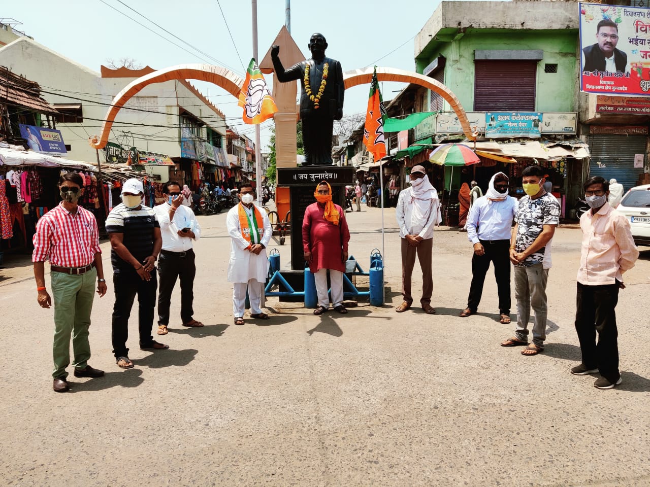 भाजपा नगर मंडल जुन्नारदेव ने मनाया भाजपा का स्थापना दिवस | New India Times
