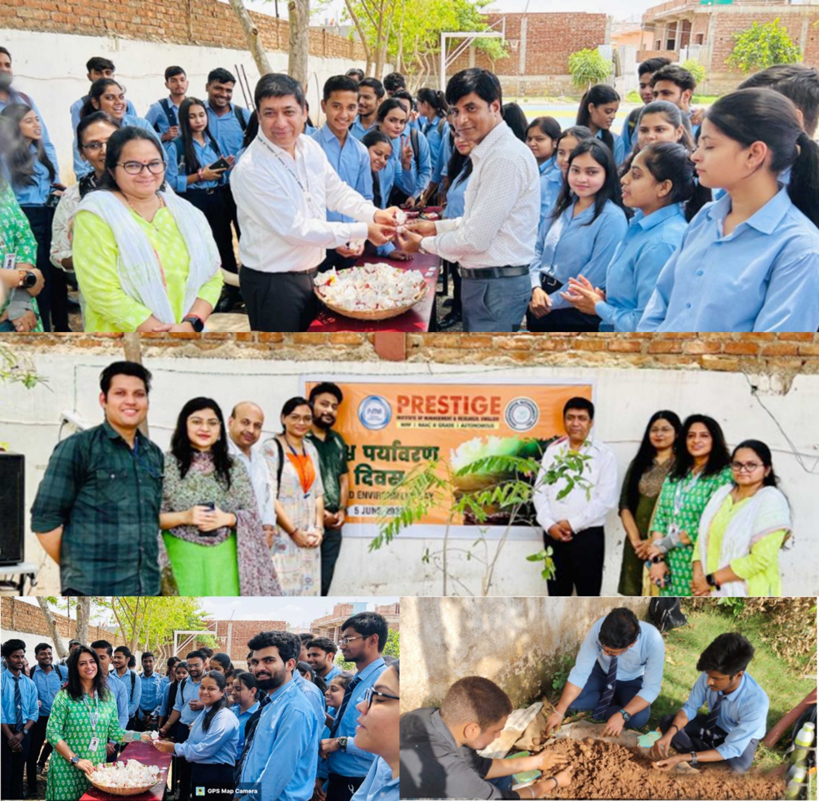 प्रेस्टीज प्रबंधन एवं शोध संस्थान ग्वालियर में मनाया गया पर्यावरण दिवस | New India Times
