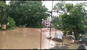 आफत वाली बारिश के चलते नदी नाले उफान पर, पुलिया पहुंच मार्ग से आवागमन हुआ बाधित, नगर की व्यवस्था दिखी फेल | New India Times
