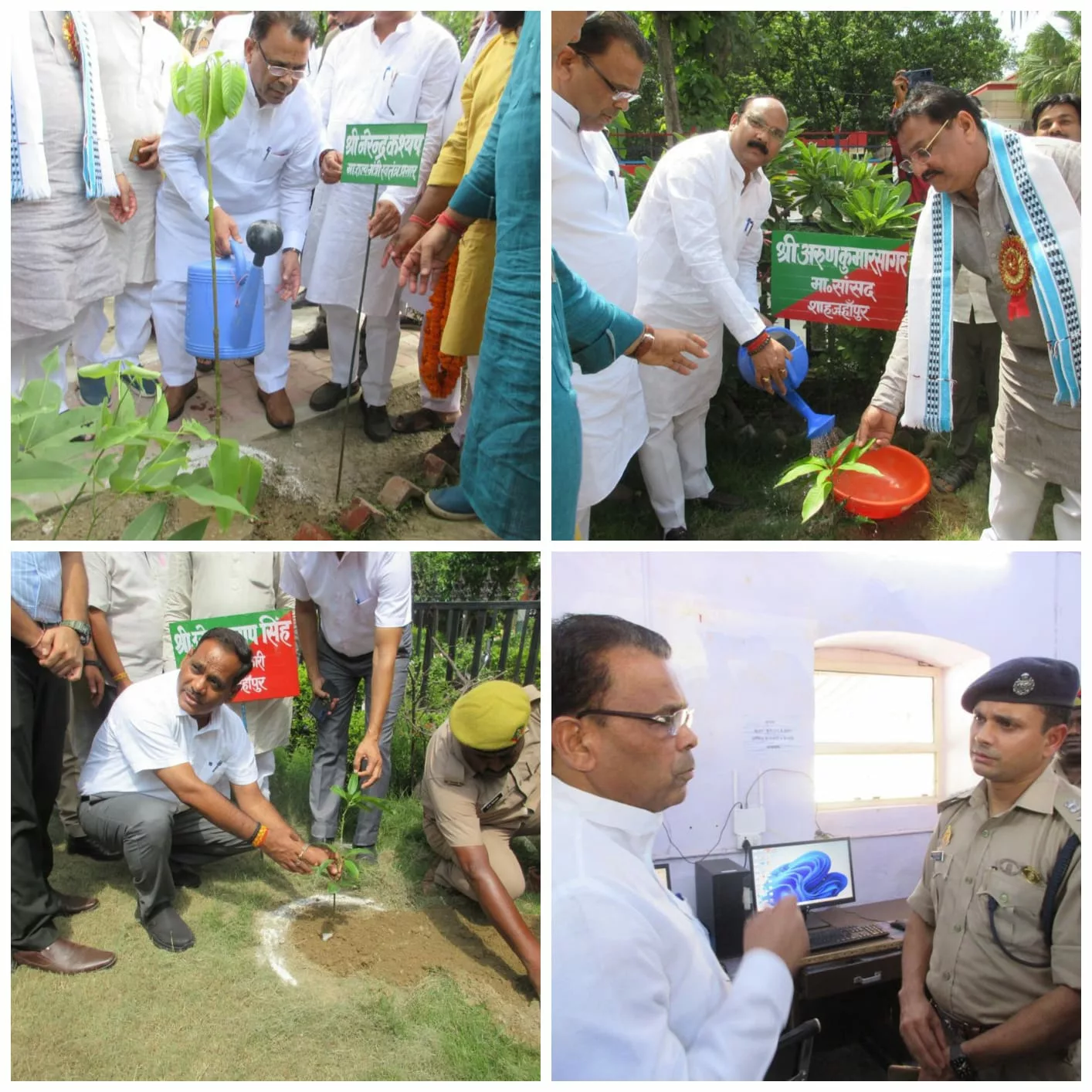 प्रभारी मंत्री नरेन्द्र कश्यप ने वृक्षारोपण कर वृक्षों को सरंक्षण करने के दिये निर्देश | New India Times