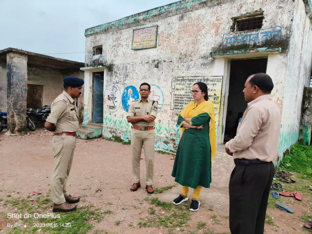 कलेक्टर एवं पुलिस अधीक्षक द्वारा मतदान केंद्रों का किया गया निरीक्षण | New India Times