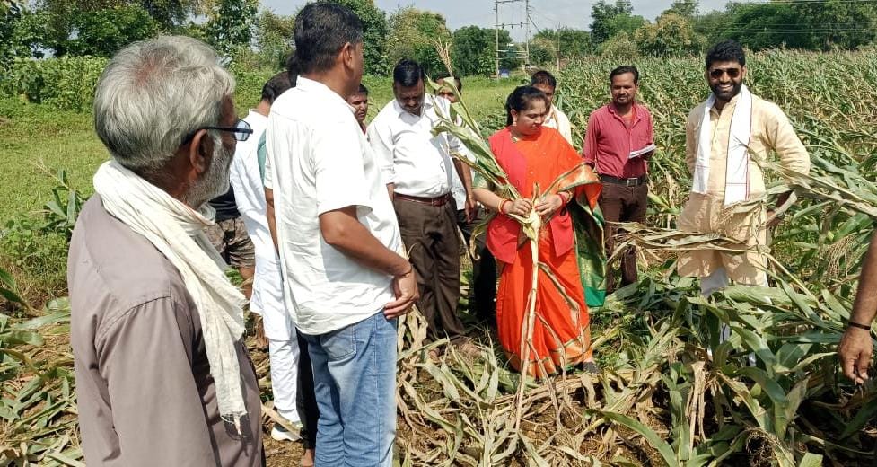 नेपानगर विधायक ने अति वर्षा से प्रभावित ग्रामीण इलाकों का किया दौरा | New India Times