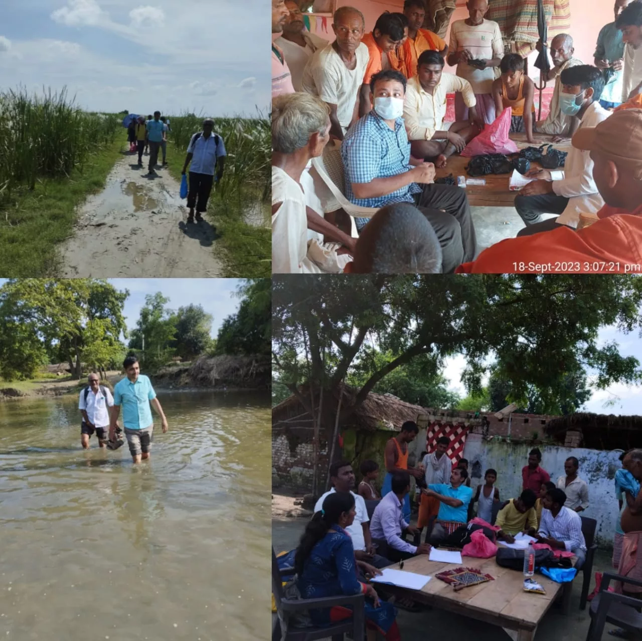 स्टीमर व नांव की मदद से बाढ़ प्रभावित टापू पर पहुंची स्वास्थ्य टीम, 6 गांव के लोगों को मिली स्वास्थ्य सेवाएं | New India Times