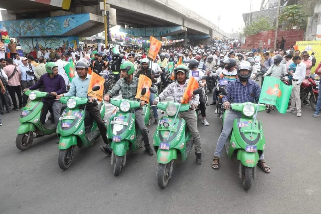 भोपाल में मतदाता जागरूकता के लिए दो पहिया वाहन रैली का किया गया आयोजन | New India Times