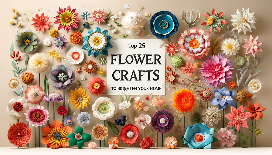 Top 25 Flower Crafts to Brighten Your Home