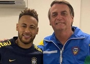Neymar e Bolsonaro - Foto Reprodução do Twitter