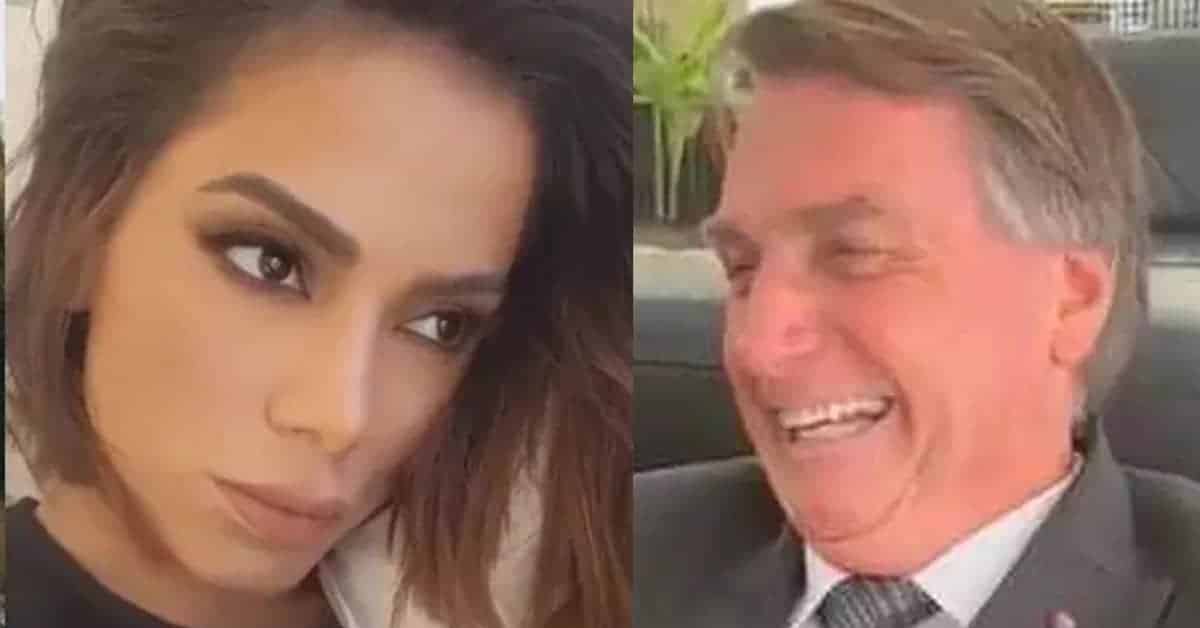 Anitta e Bolsonaro - Foto Reprodução do Twitter