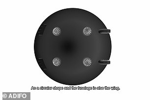 While the craft may look like its modeled after the classic saucer-shaped UFO, Sabie says that its design is actually inspired by something decidedly less extraterrestrial.