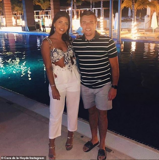 Loved-up: The snap comes after Cara married her fellow Love Island winner Nathan Massey, 27, in June
