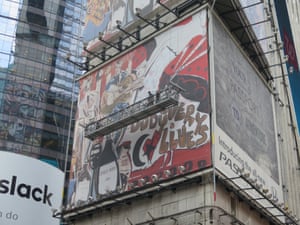 Zapata’s mural covers the west, east and south sides of One Times Square.