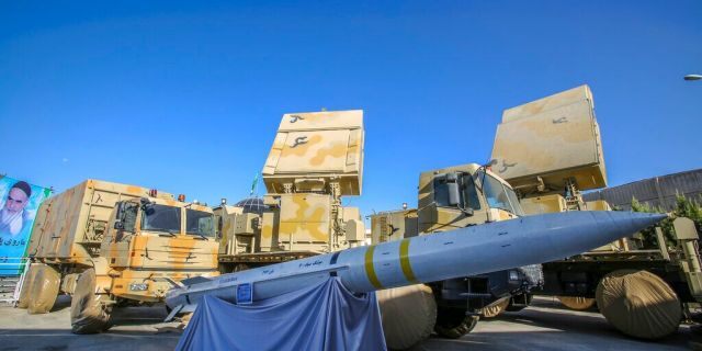 This photo released by the official website of the Iranian Defense Ministry shows Iran-made Bavar-373 air-defense missile system. (Iranian Defense Ministry via AP)