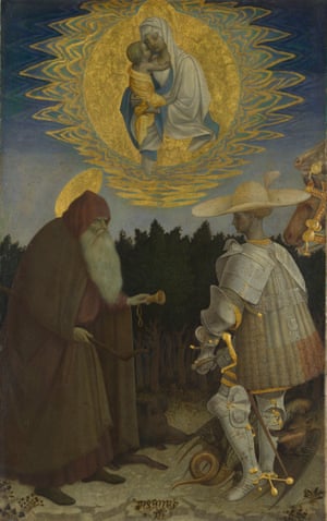The Virgin and Child With Saints, circa 1435-41, by Pisanello