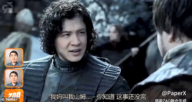 The deepfake app, Zao, was download widely across China over the weekend, but quickly became the center of controversy when users found out that it was claiming to own pictures uploaded to its platform. Above is an example of Zao's abilities.