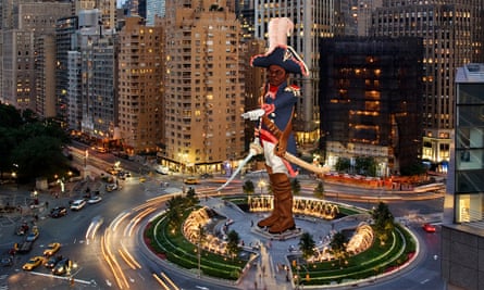 Kinfolk’s the Monuments Project, Manhattan, 2022. A proposal for an augmented reality monument in honor of Gen Toussaint Louverture on Columbus Circle.
