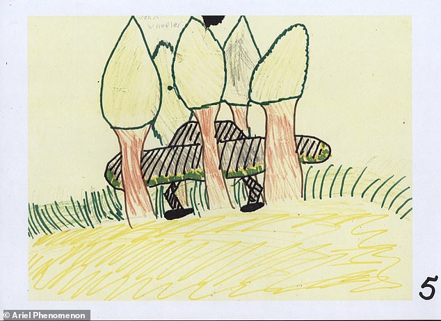 Researchers traveled to the school where they asked the kids to draw what they'd seen 'while it was fresh in their minds'