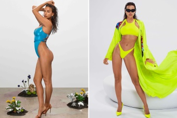 Irina Shayk poses in raunchy latex bodysuit to model Beyoncé's new  range