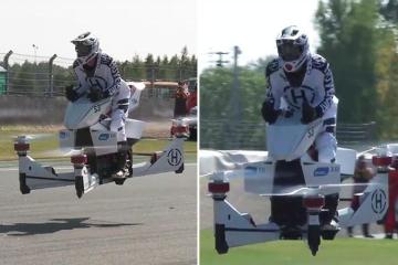 Incredible FLYING motorbikes are being developed... and you'll be able to buy one one as early as next year