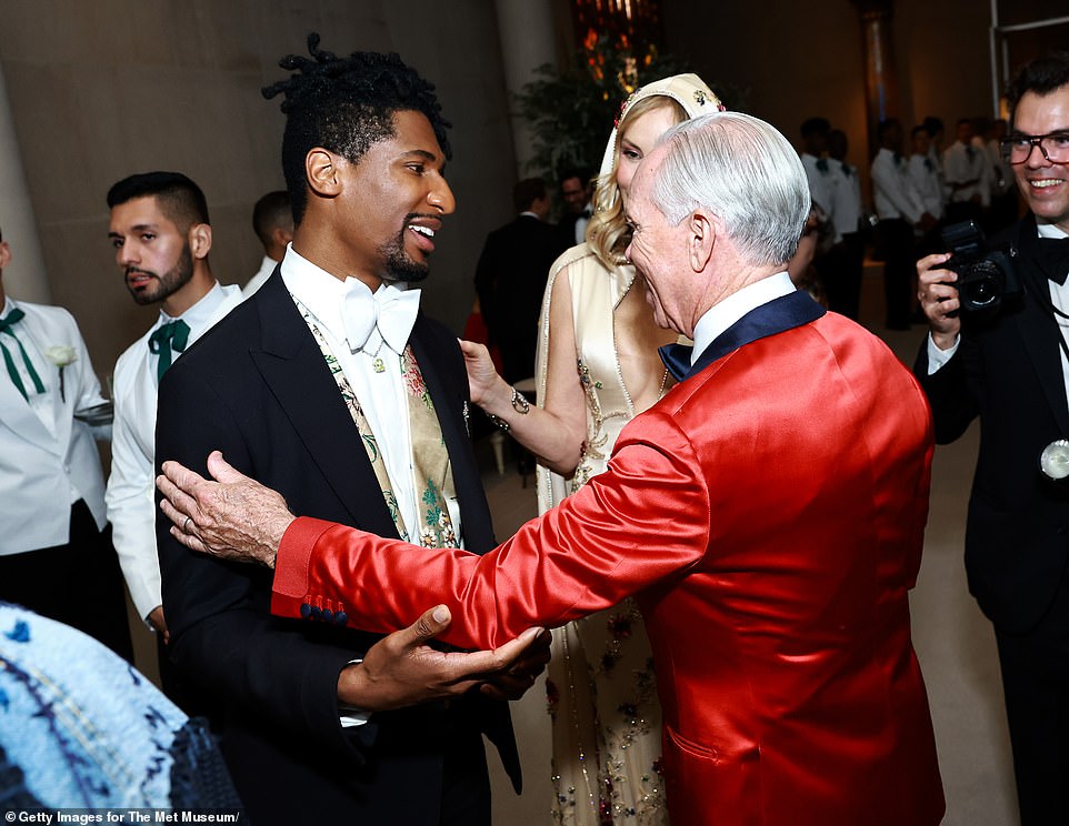 Upon arriving for the unveiling of the annual exhibit, guests including Jon Batiste, Dee Ocleppo Hilfiger and Tommy Hilfiger were seen mingling together