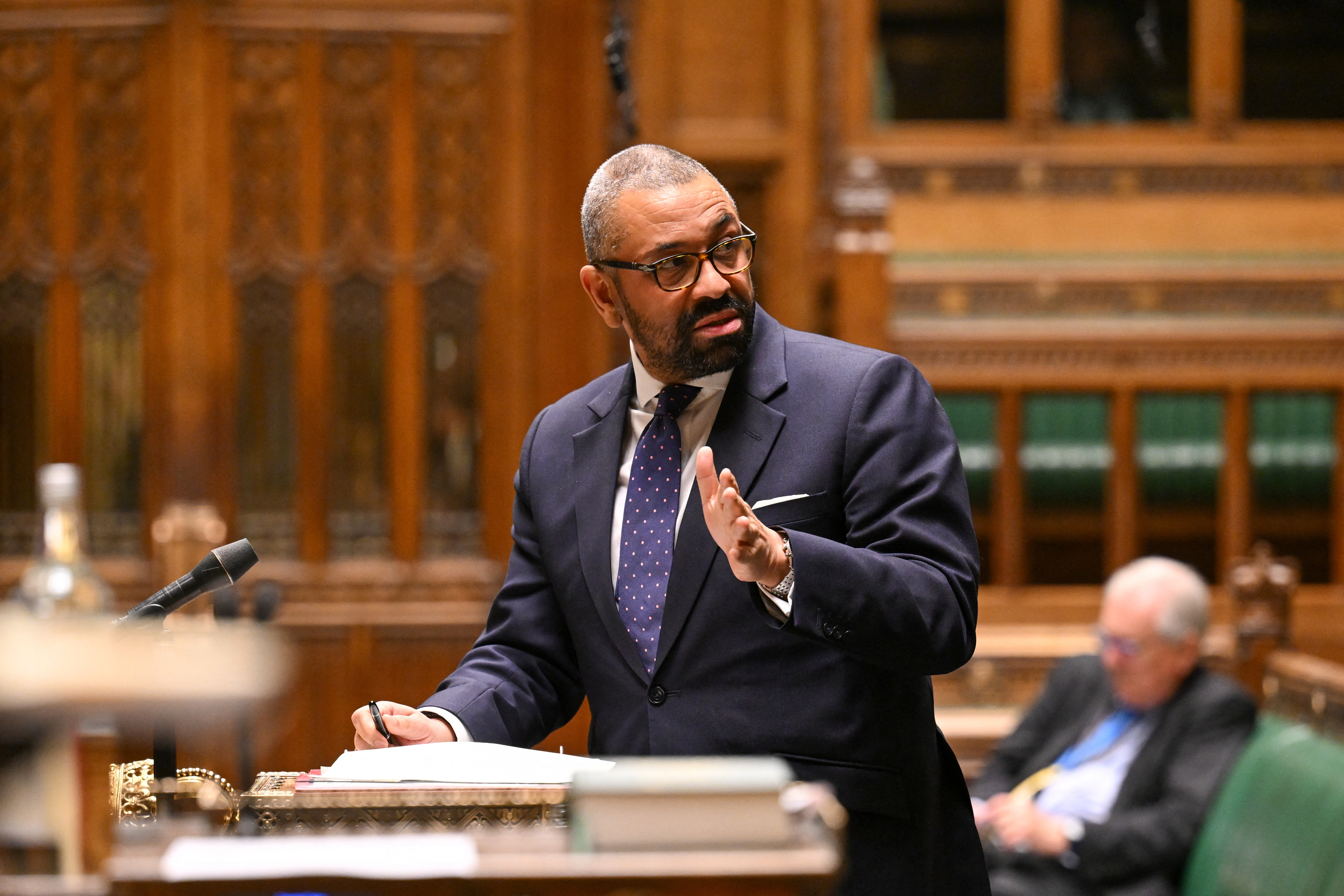 James Cleverly made the announcement in the House of Commons