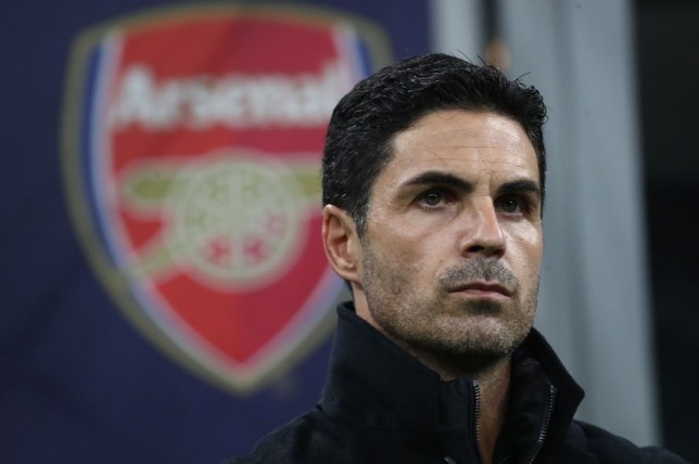 Arsenal FC head coach Mikel Arteta looks on before the UEFA Champions League 2024/25 League Phase MD4 match between FC Internazionale Milano and Arsenal 