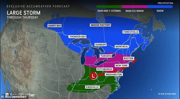 Schools across the Midwest and Northeast have closed or delayed starts today due to the storm, the Weather Channel reported