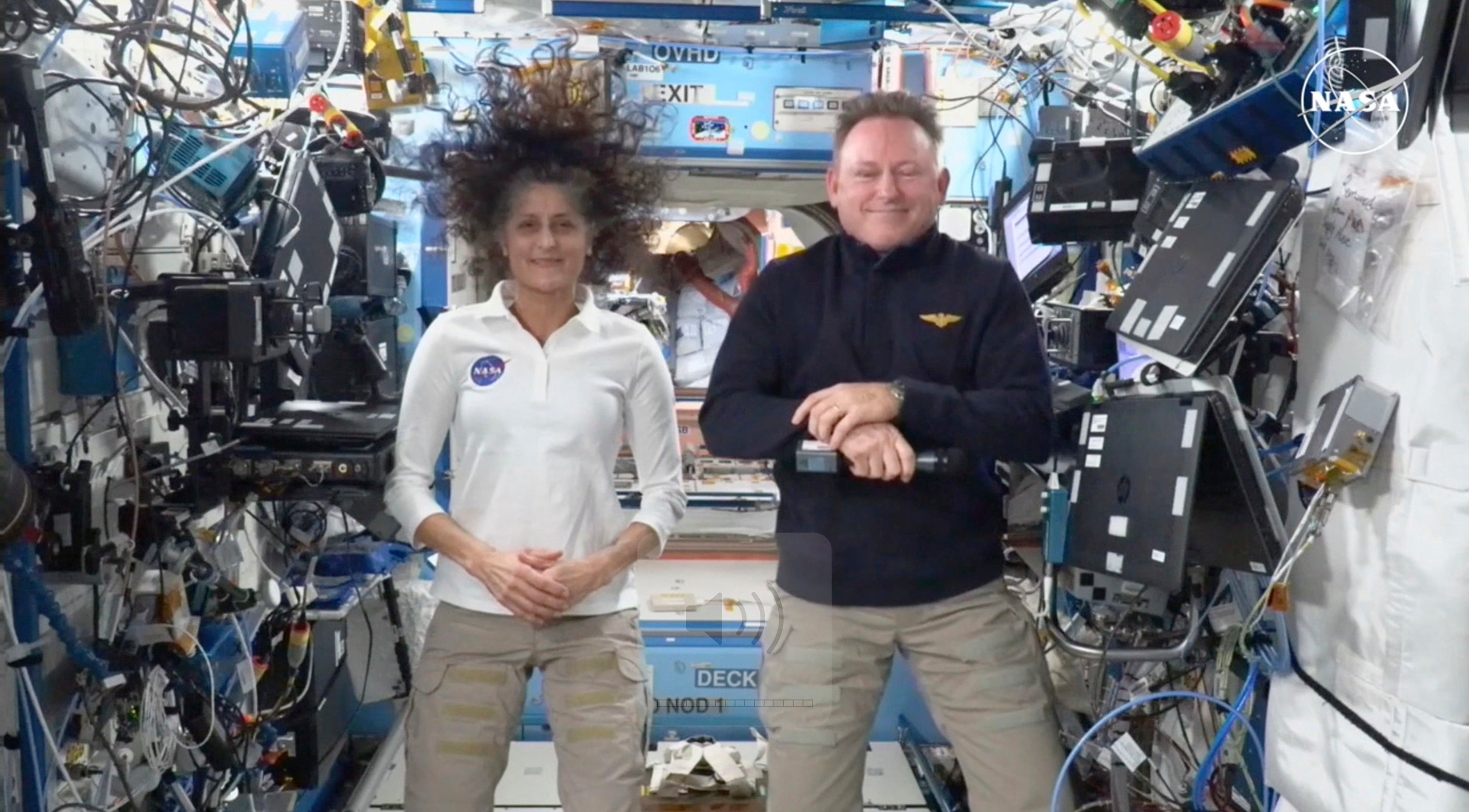 NASA astronauts Suni Williams and Butch Wilmore, former Navy captains, have been on the International Space Station for months after a mishap with their Boeing Starliner capsule. They’re slated to return home as soon as next month