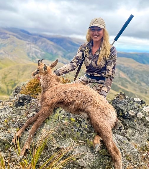 Raised in Great Falls, Montana, she didn't grow up around hunting - telling a Wyoming paper in 2023 that she initially thought the sport was 'pretty gross'