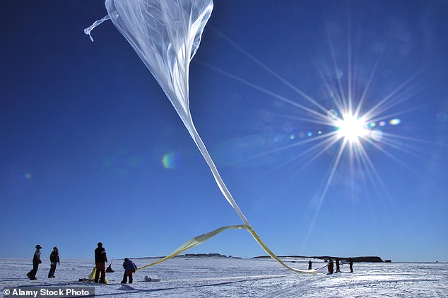 In January 2013, a different group of scientists at the Sanae base launched 20 balloons up into the air to study an enduring mystery of space weather