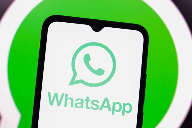 Mandatory Credit: Photo by Thomas Fuller/SOPA Images/Shutterstock (15122802l) In this photo illustration, the WhatsApp logo is seen displayed on a smartphone screen. Photo illustrations in Canada - 28 Jan 2025