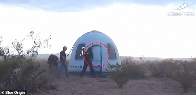 This comes after conspiracy theorists noticed that the door to the New Shepard capsule was accidentally opened from within before Jeff Bezos could ceremonially open it for the cameras