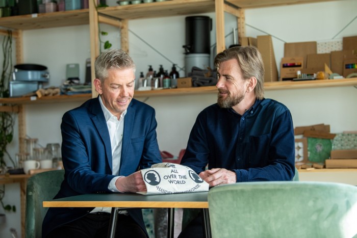 Chief executive Mikkel Grene, left, and his brother creative director Cresten