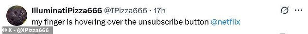 On social media, Netflix subscribers have already started threatening to cancel their accounts over the change