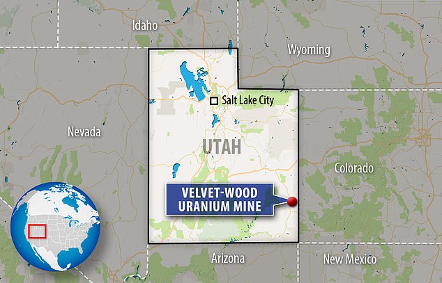 Velvet-Wood uranium mine sits along Utah's eastern border with Colorado. There is believed to be over 4 million pounds of uranium available for extraction